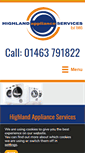 Mobile Screenshot of highlandappliances.co.uk